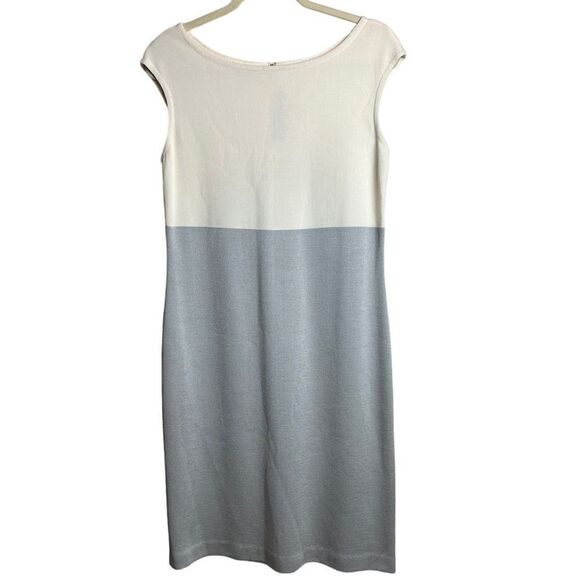 St. John Sleeveless Colorblock Dress Sz. 10 - Picture 3 of 8